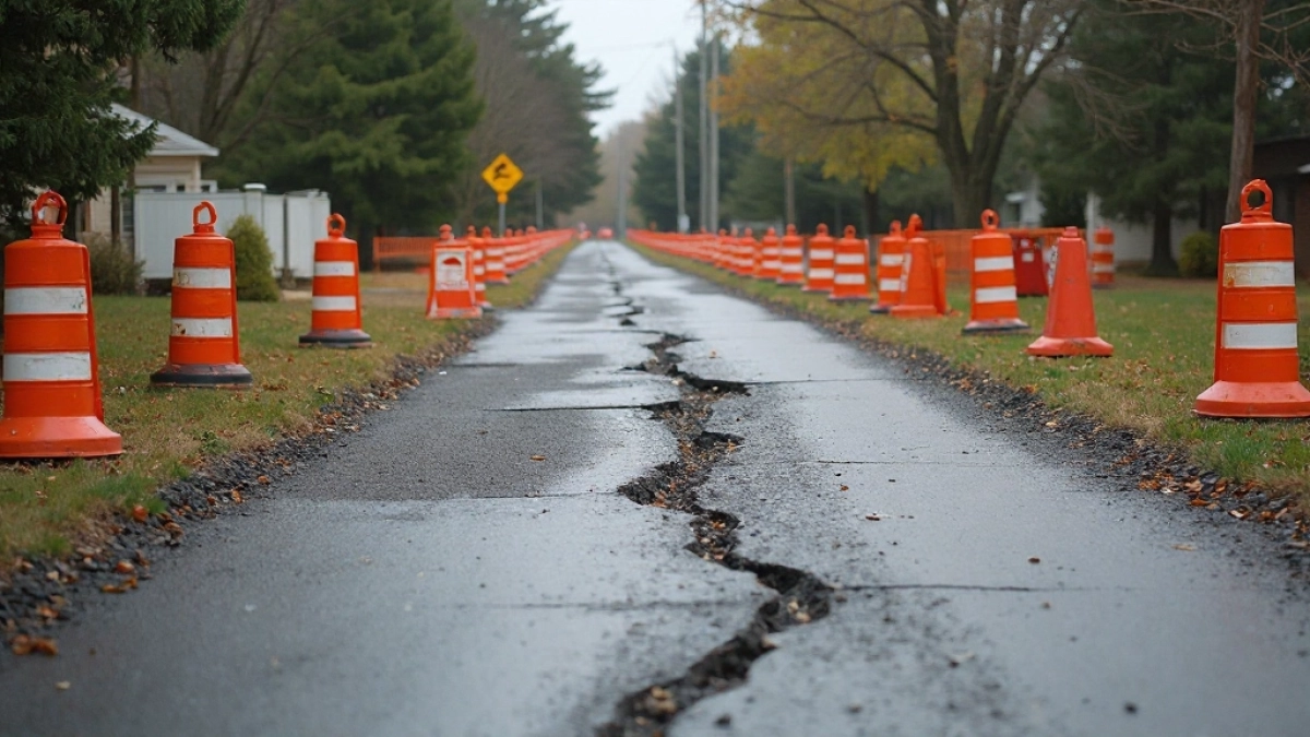Remont drogi a wjazd na posesję