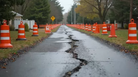Remont drogi a wjazd na posesję