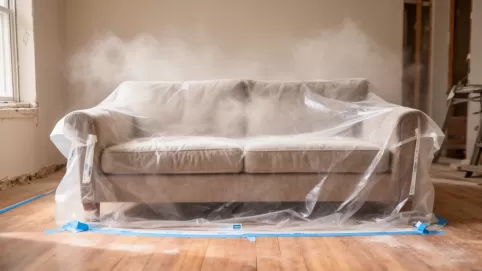 Zabezpieczenie przed kurzem podczas remontu