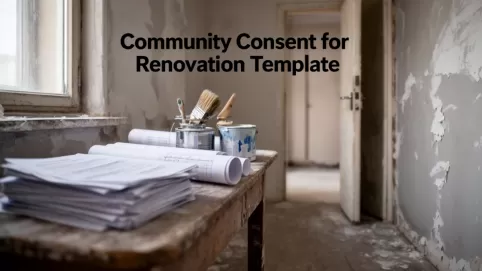 Zgoda wspólnoty na remont wzór