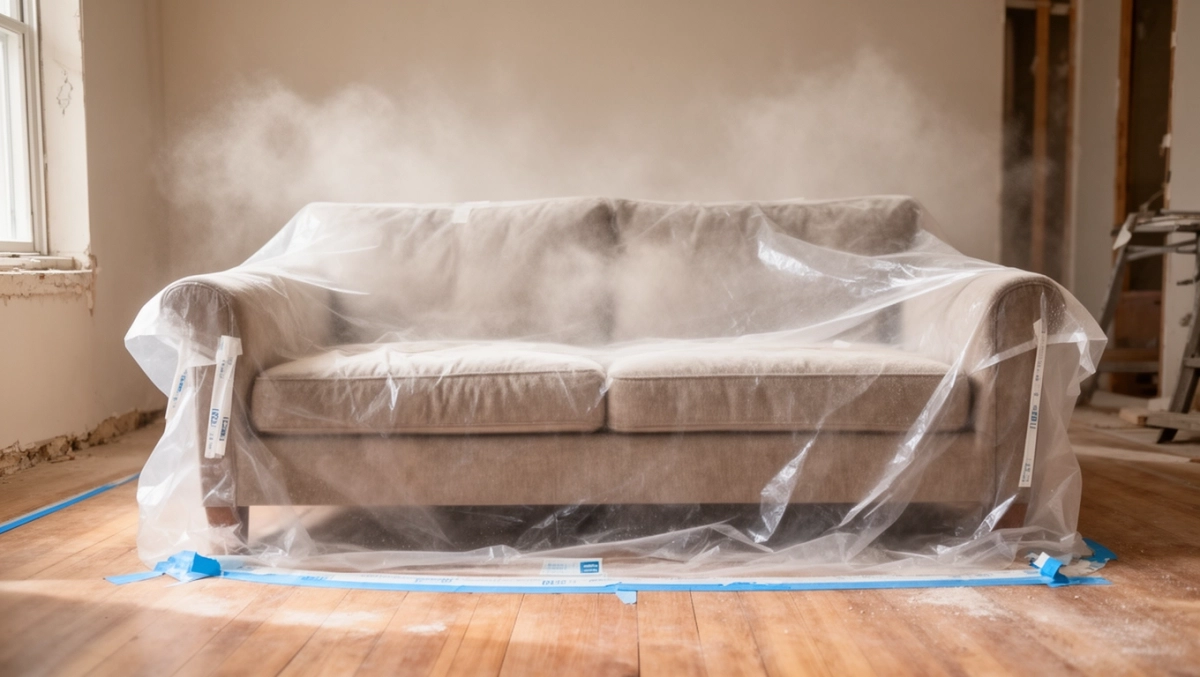 Zabezpieczenie przed kurzem podczas remontu